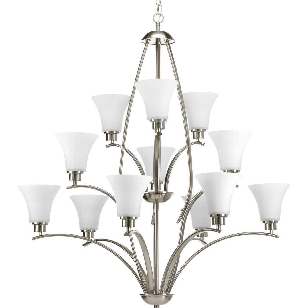 Progress Canada - P4497-09 - 12 Light Chandelier - Joy - Brushed Nickel