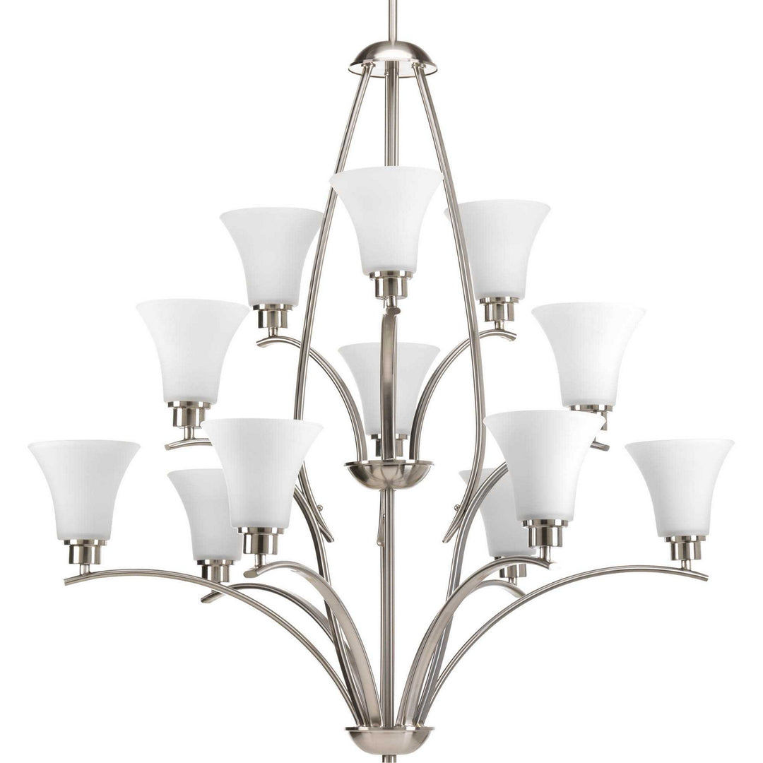 Progress Canada - P4497-09 - 12 Light Chandelier - Joy - Brushed Nickel