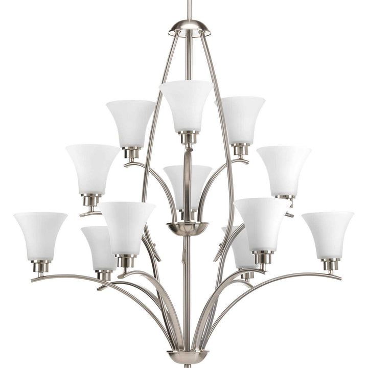 Progress Canada - P4497-09 - 12 Light Chandelier - Joy - Brushed Nickel
