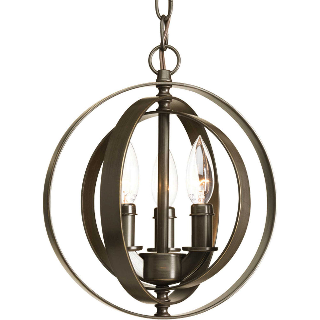 Equinox Three Light Pendant in Antique Bronze - available from The Lighting Shoppe, trusted by Canadian homeowners