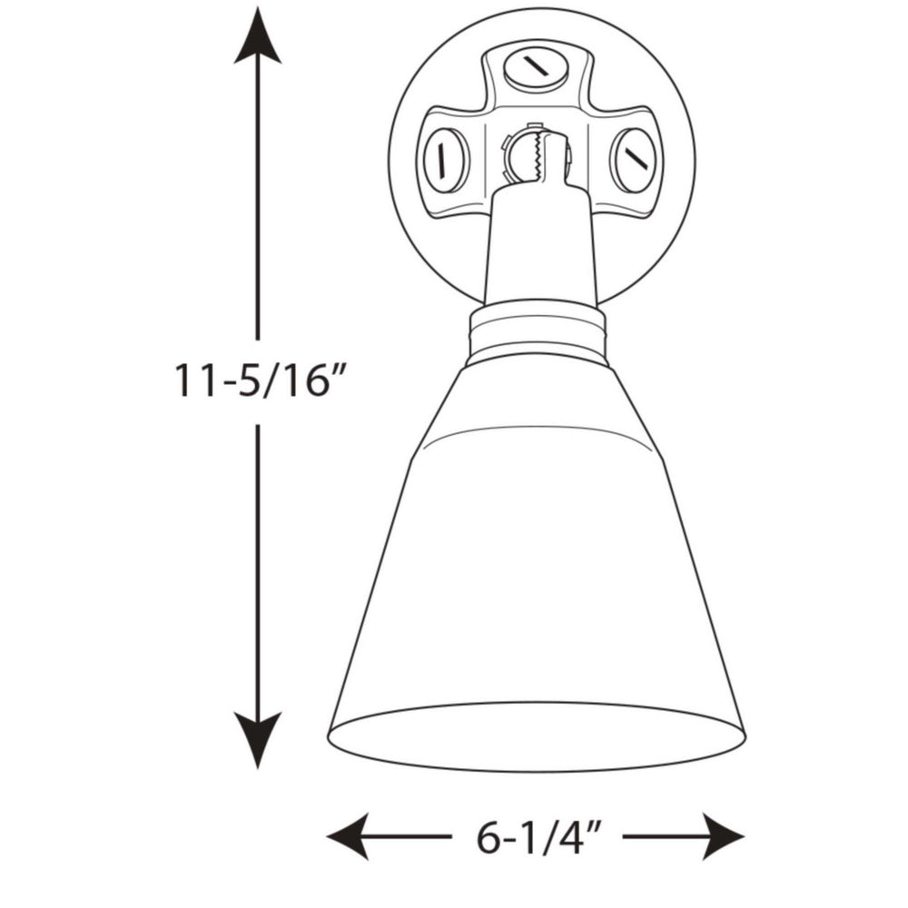 Progress Canada - P5202-31 - One Light Wall Lantern - Par Lampholder - Black