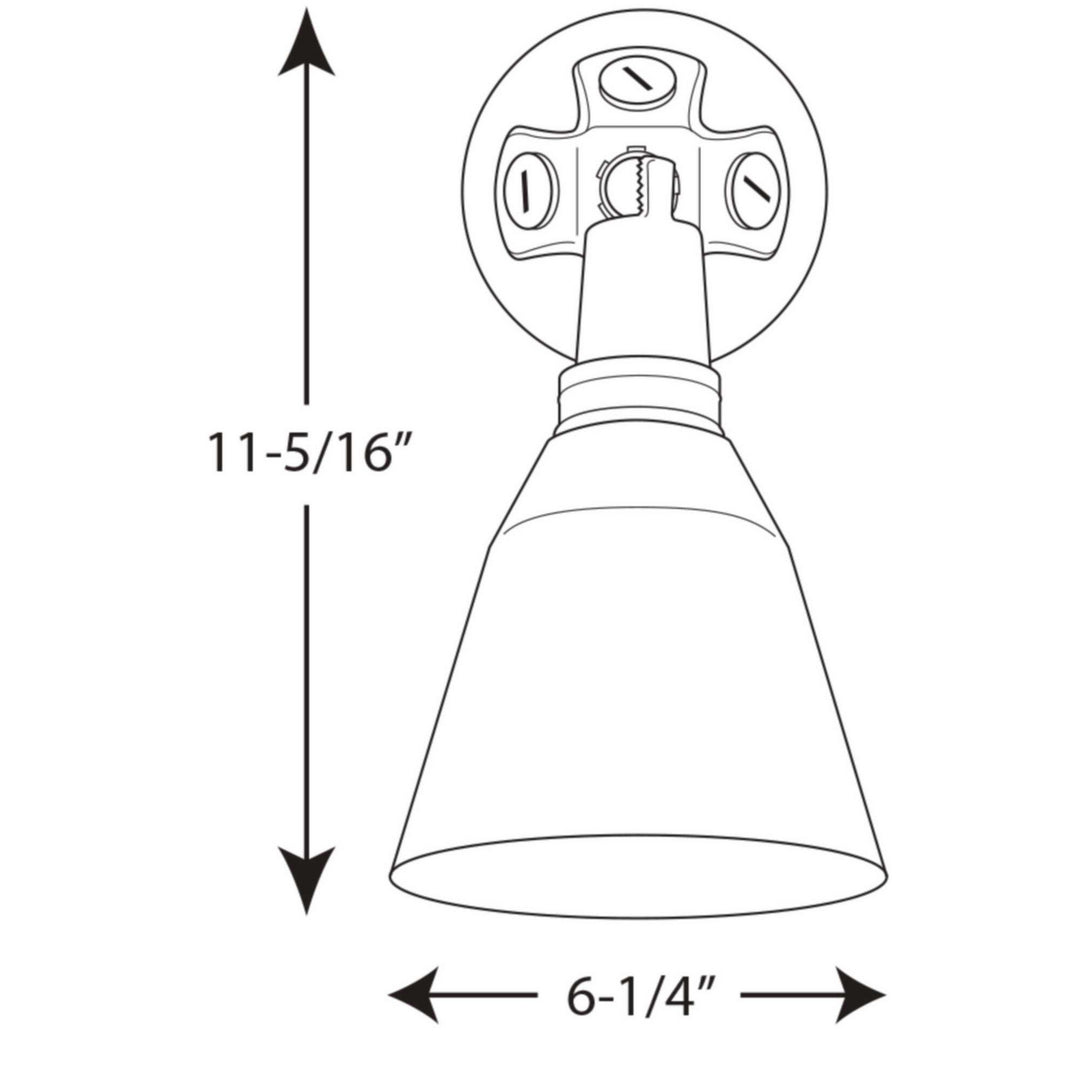 Progress Canada - P5202-31 - One Light Wall Lantern - Par Lampholder - Black