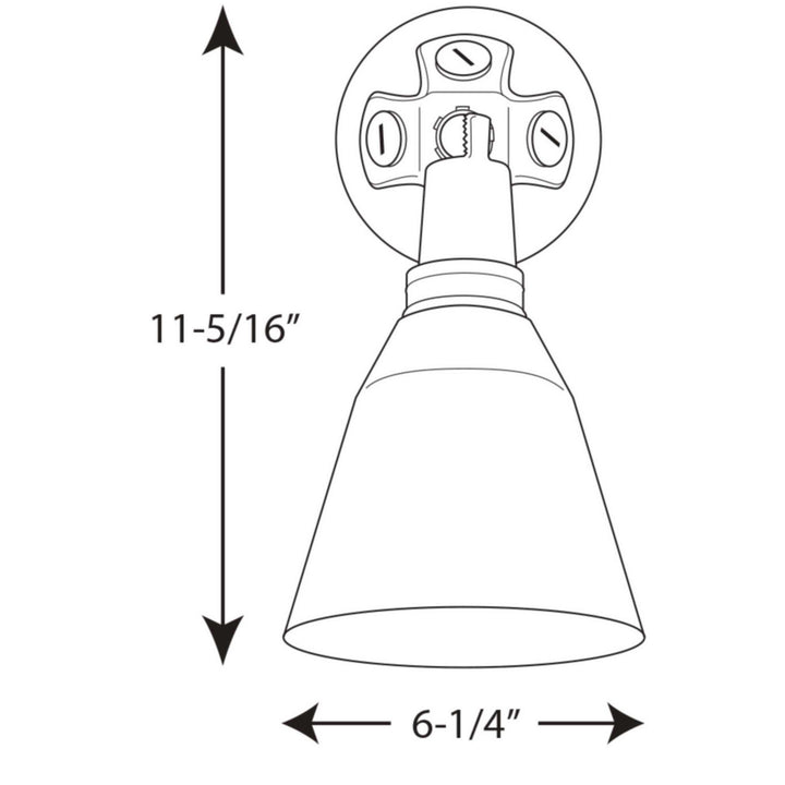 Progress Canada - P5202-31 - One Light Wall Lantern - Par Lampholder - Black