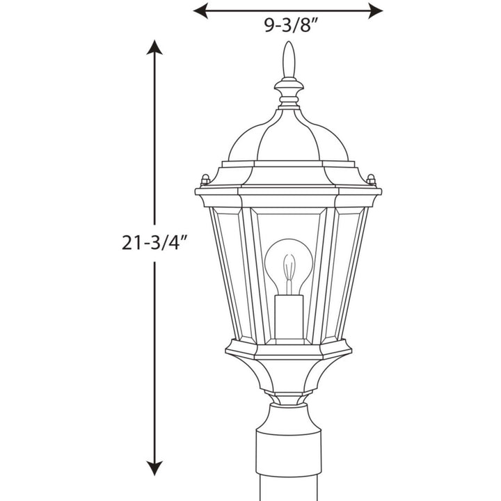 Progress Canada - P5482-31 - One Light Post Lantern - Welbourne - Textured Black