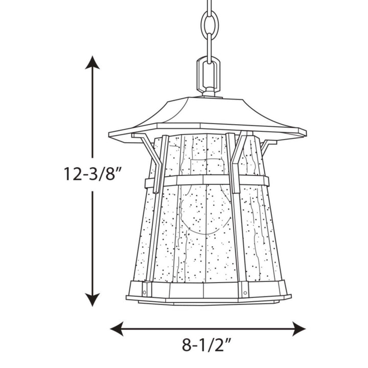 Progress Canada - P5579-84 - One Light Hanging Lantern - Derby - Espresso