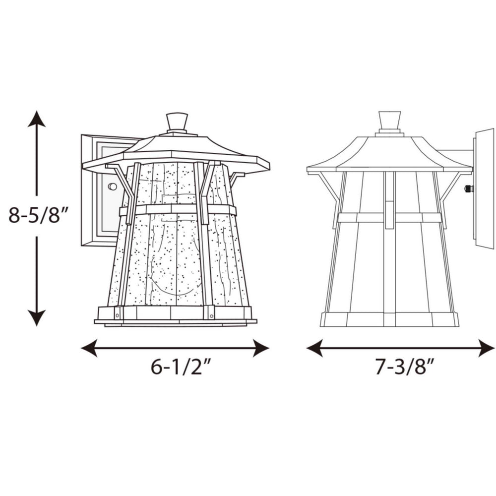 Progress Canada - P5749-84 - One Light Wall Lantern - Derby - Espresso