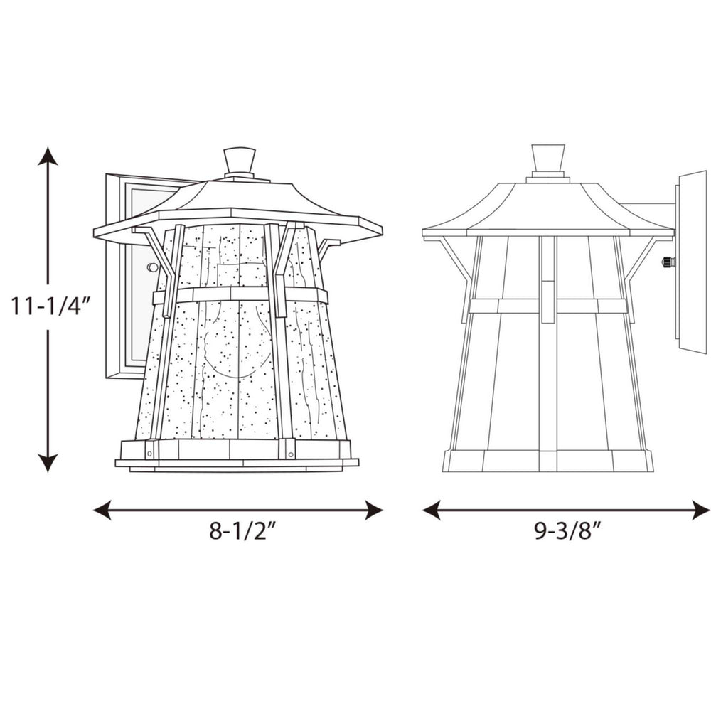 Progress Canada - P5750-84 - One Light Wall Lantern - Derby - Espresso