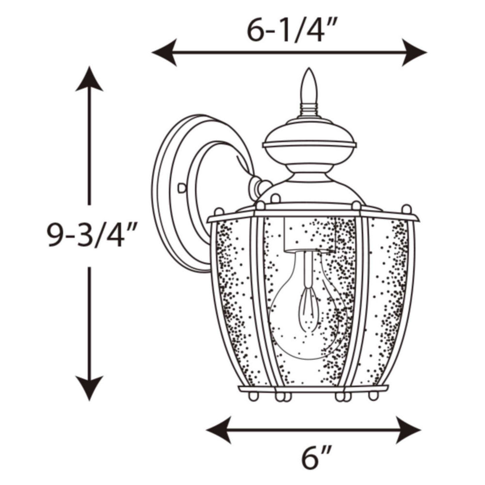 Progress Canada - P5762-31 - One Light Wall Lantern - Roman Coach - Black