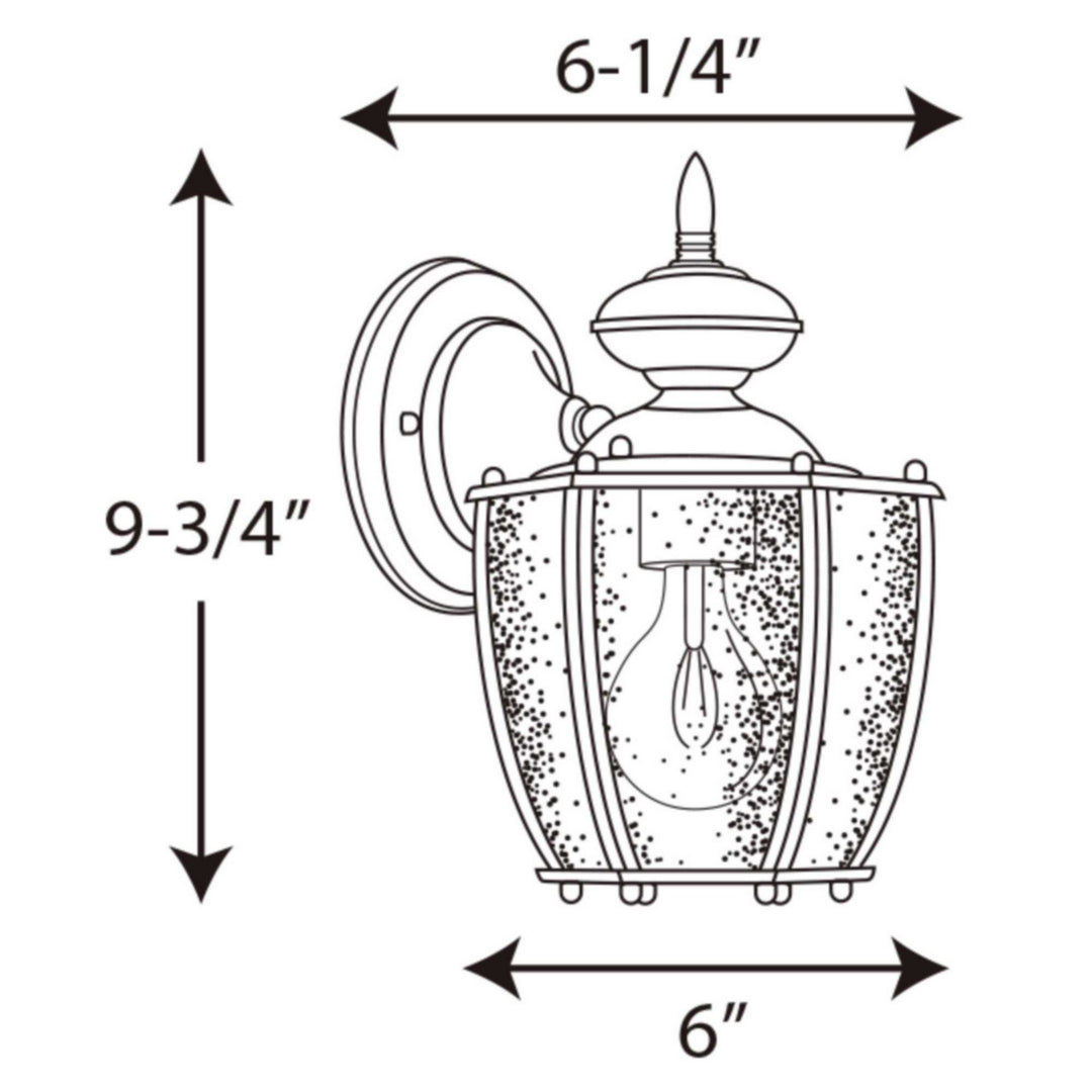 Progress Canada - P5762-31 - One Light Wall Lantern - Roman Coach - Black