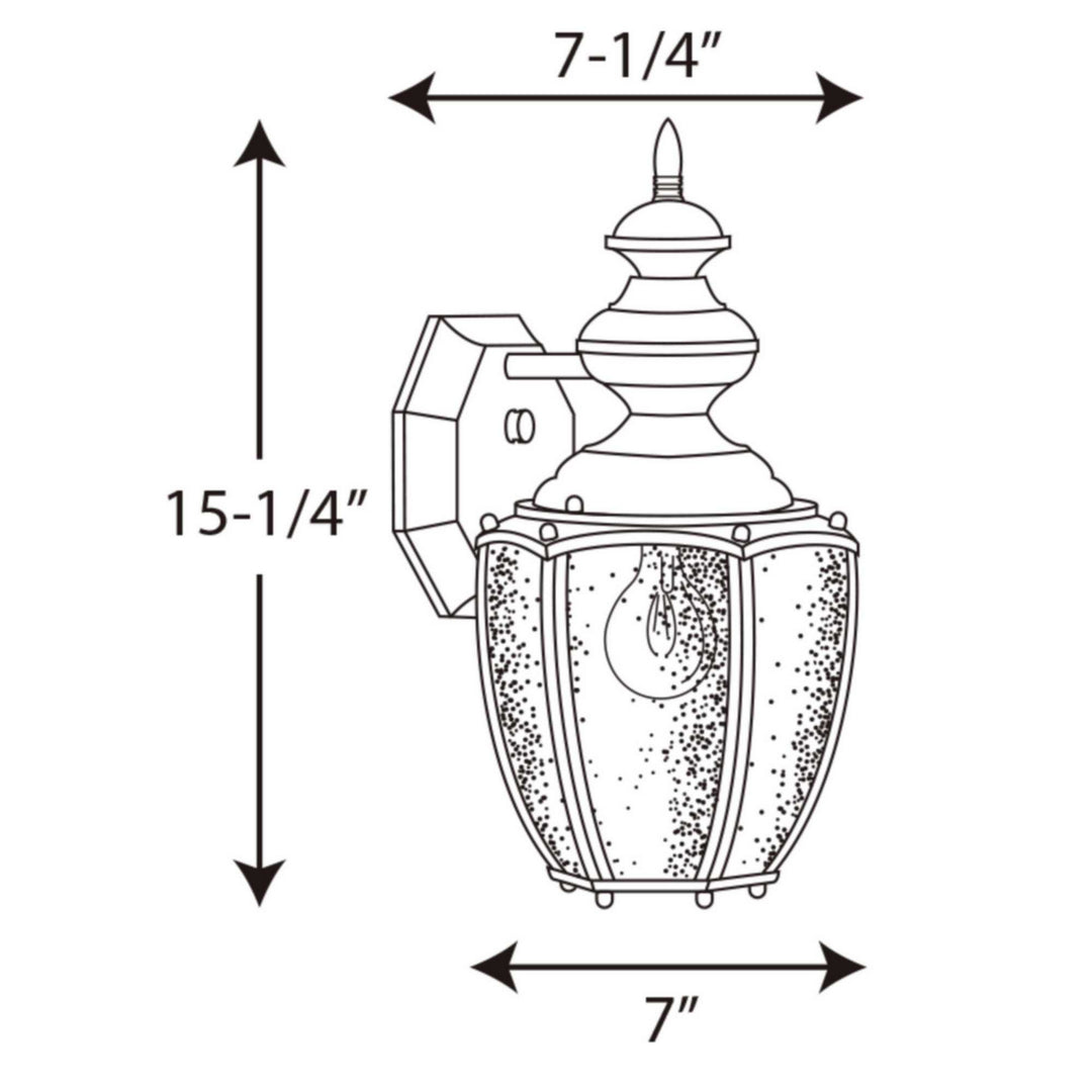 Progress Canada - P5765-31 - One Light Wall Lantern - Roman Coach - Black