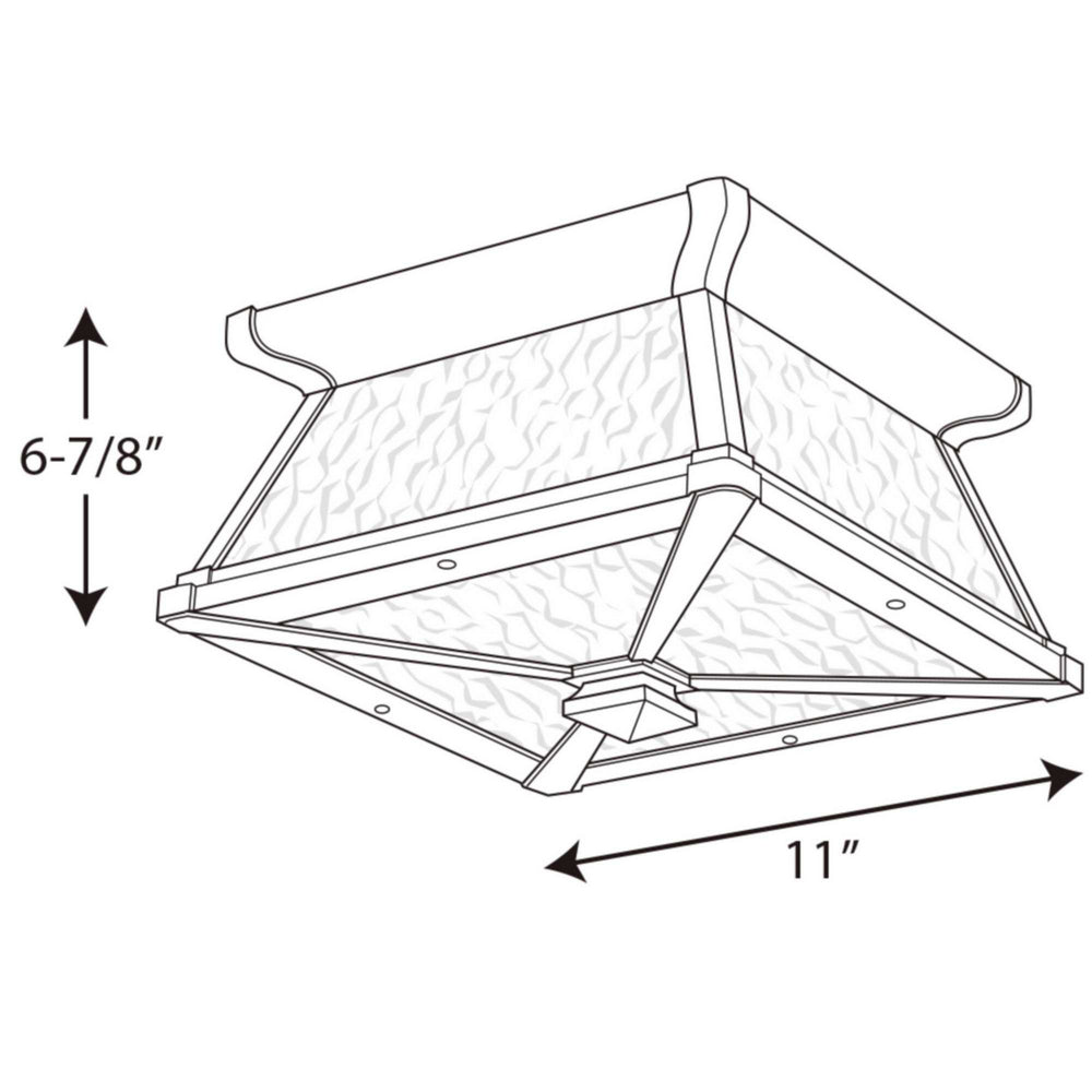 Progress Canada - P6023-31 - Two Light Close to Ceiling - Mac - Black