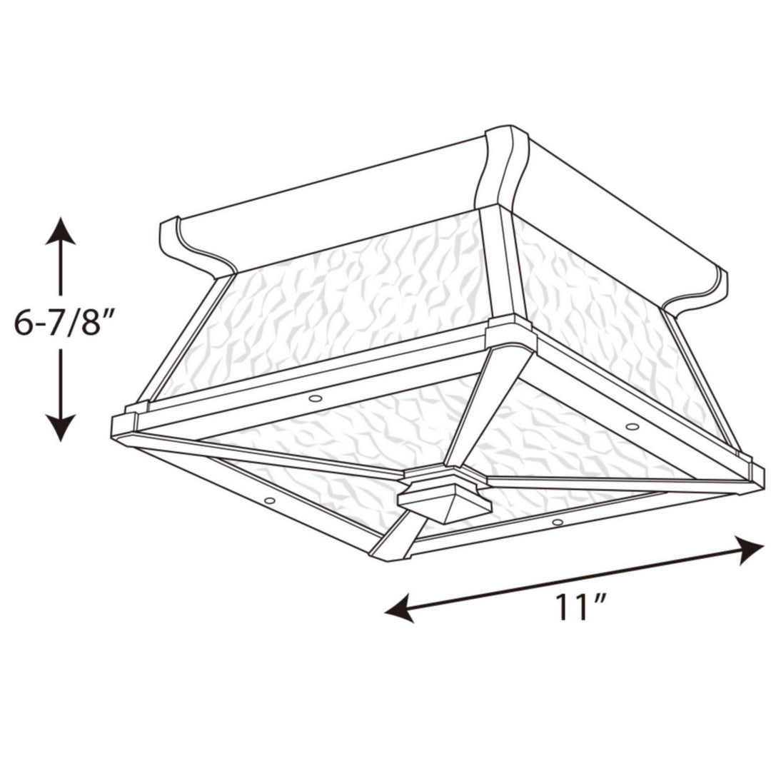 Progress Canada - P6023-31 - Two Light Close to Ceiling - Mac - Black