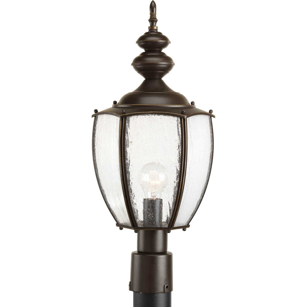 Roman Coach One Light Post Lantern in Antique Bronze - available from The Lighting Shoppe, trusted by Canadian homeowners