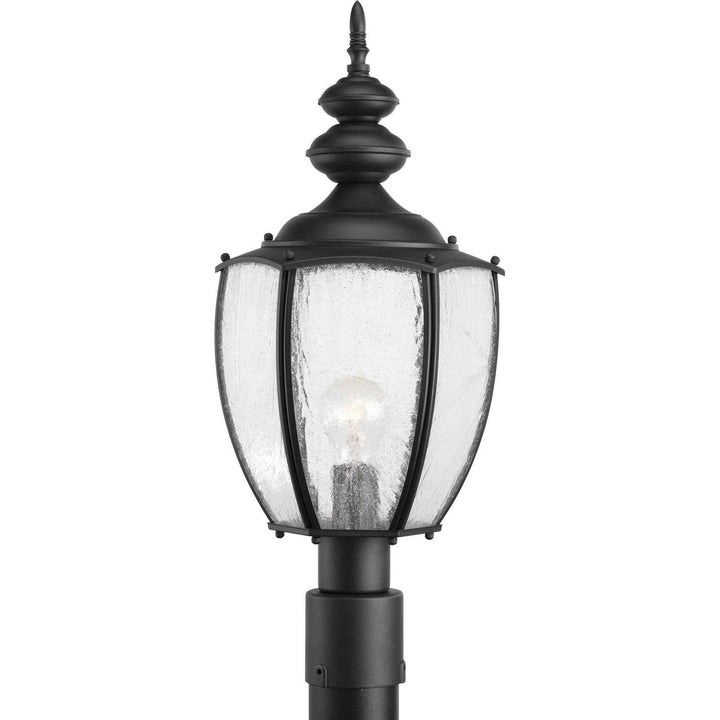 Roman Coach One Light Post Lantern in Black - available from The Lighting Shoppe, trusted by Canadian homeowners