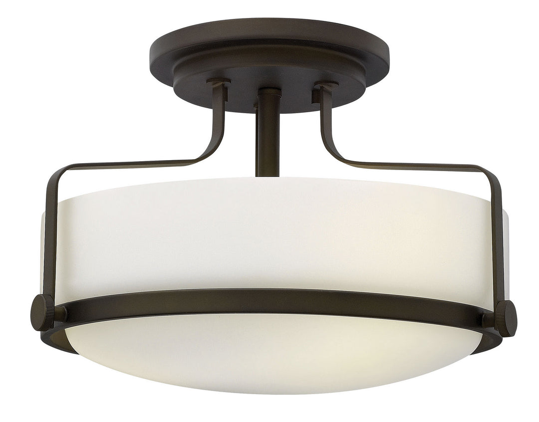 Harper LED Semi-Flush Mount in Oil Rubbed Bronze - available from The Lighting Shoppe, trusted by Canadian homeowners