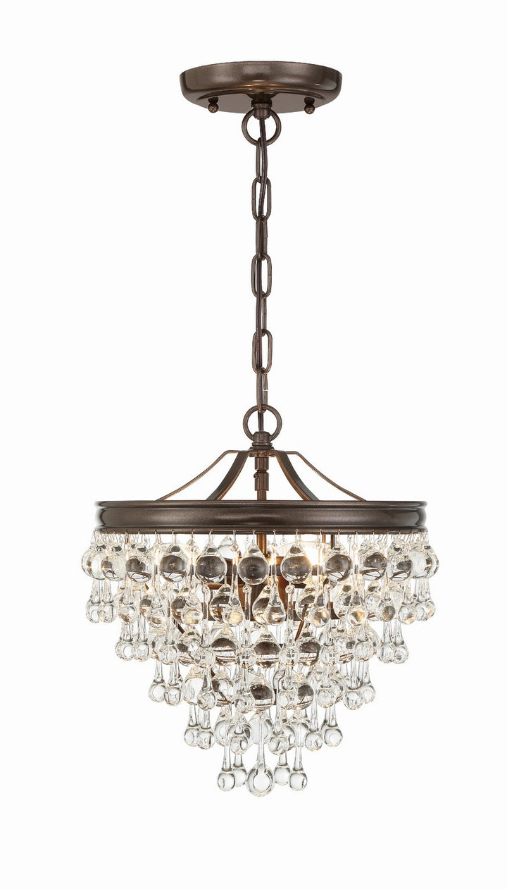 Calypso Three Light Mini Chandelier in Vibrant Bronze - available from The Lighting Shoppe, trusted by Canadian homeowners