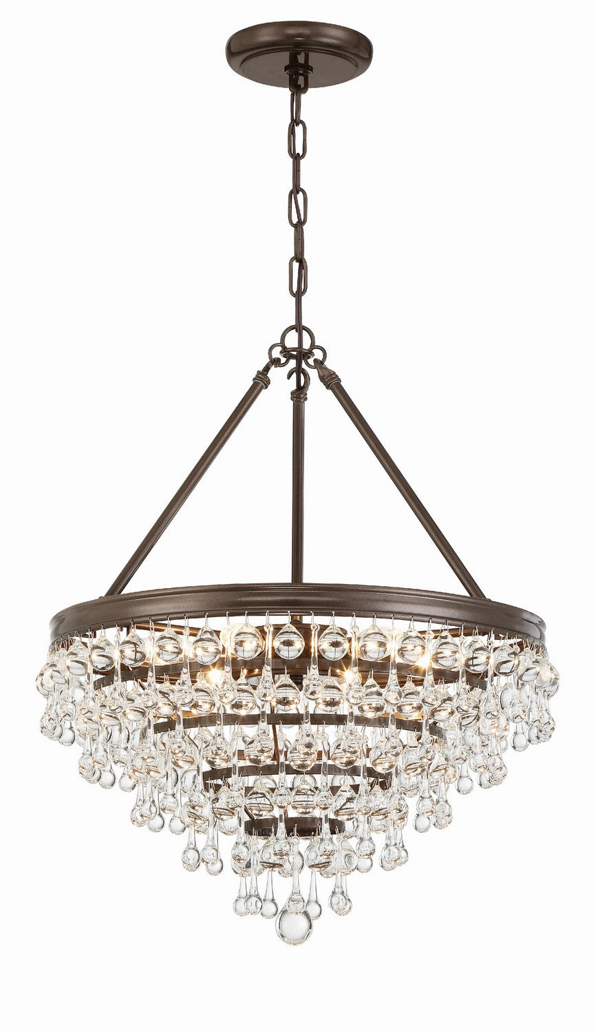 Calypso Six Light Chandelier in Vibrant Bronze - available from The Lighting Shoppe, trusted by Canadian homeowners