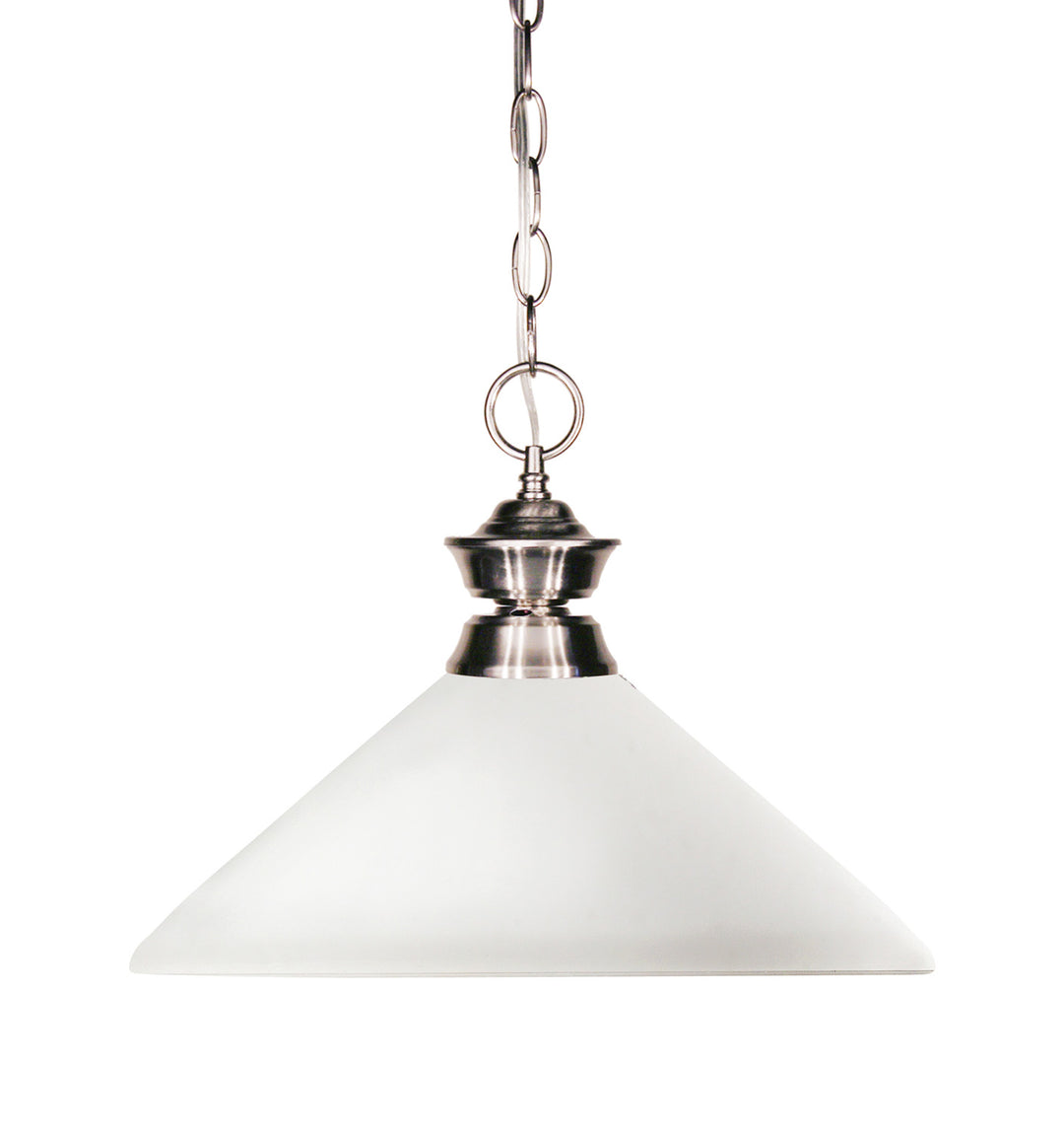 Shark One Light Pendant in Brushed Nickel - available from The Lighting Shoppe, trusted by Canadian homeowners