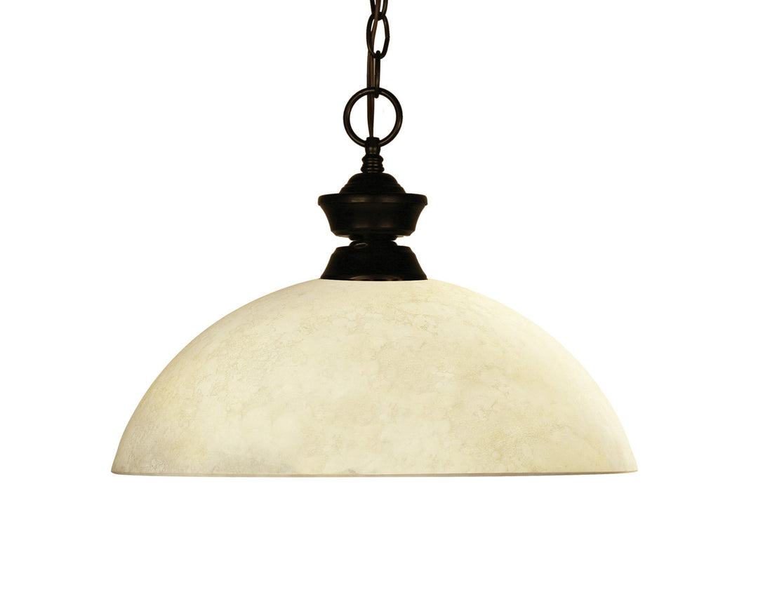 Challenger/Riviera Bronze One Light Pendant in Bronze - available from The Lighting Shoppe, trusted by Canadian homeowners