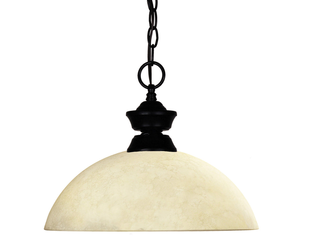 Windsor One Light Pendant in Matte Black - available from The Lighting Shoppe, trusted by Canadian homeowners