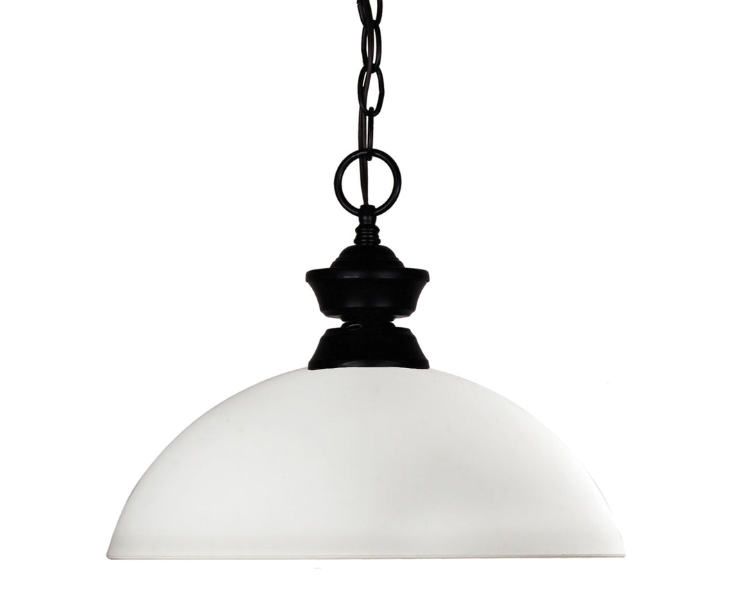 Shark/Windsor One Light Pendant in Matte Black - available from The Lighting Shoppe, trusted by Canadian homeowners