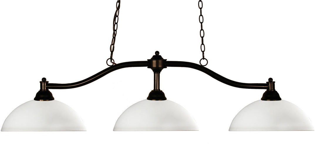 Z-Lite Canada - 147BRZ-DMO14 - Three Light Billiard - Chance - Bronze