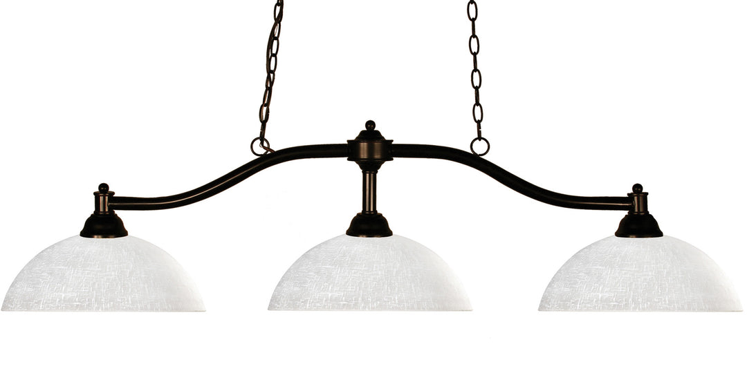 Z-Lite Canada - 147BRZ-DWL14 - Three Light Billiard - Chance - Bronze