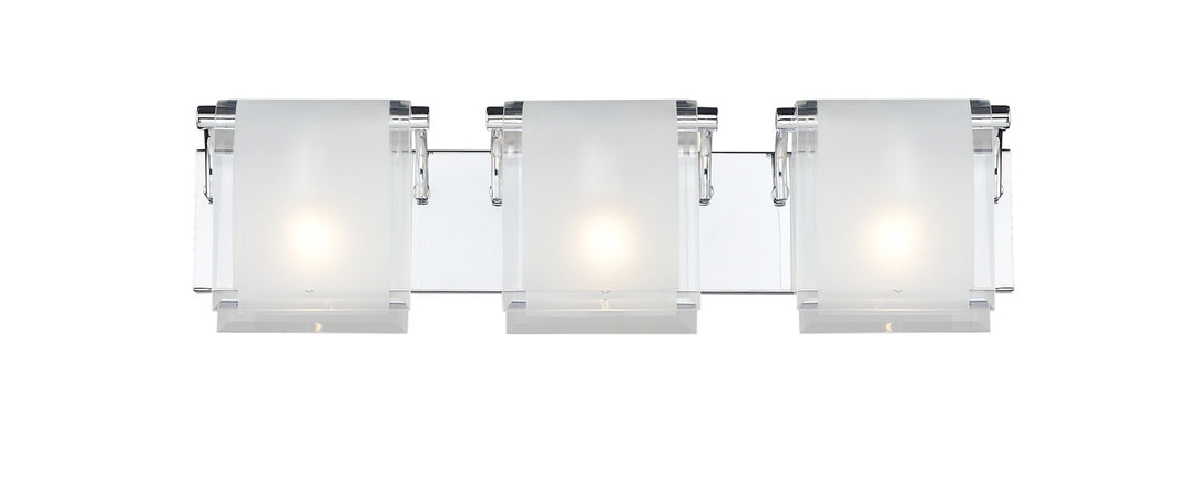 Zephyr Three Light Vanity in Chrome - available from The Lighting Shoppe, trusted by Canadian homeowners