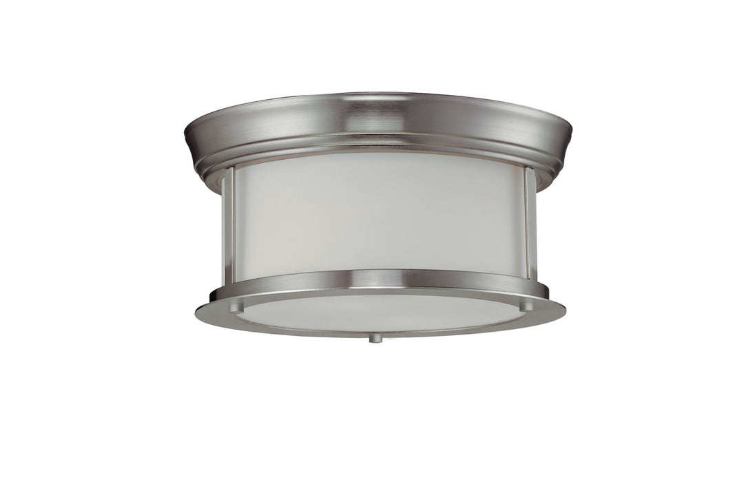 Sonna Two Light Flush Mount in Brushed Nickel - available from The Lighting Shoppe, trusted by Canadian homeowners
