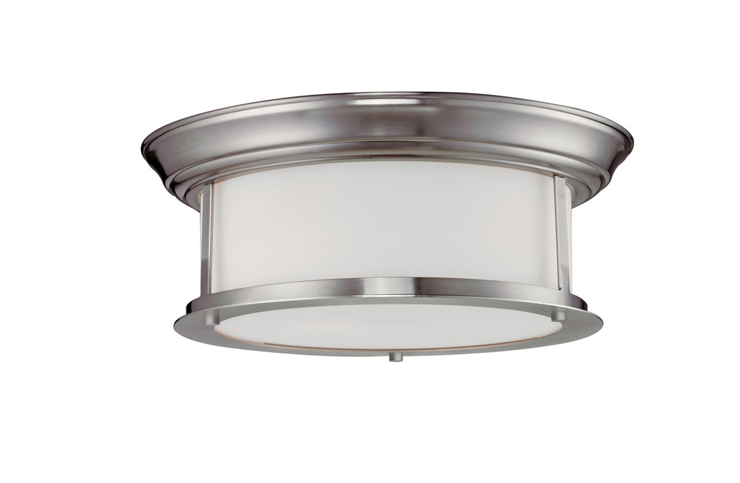 Sonna Two Light Flush Mount in Brushed Nickel - available from The Lighting Shoppe, trusted by Canadian homeowners