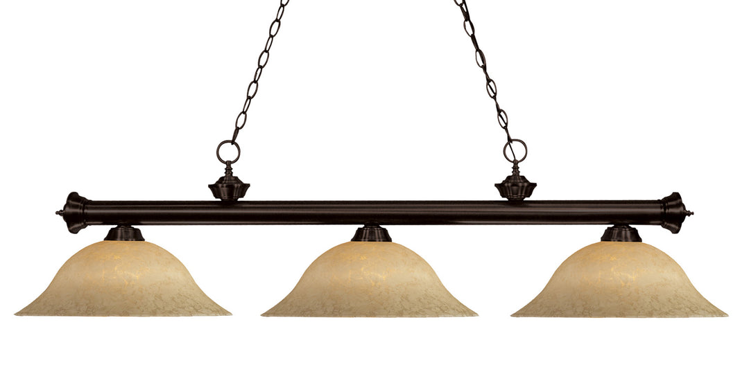 Z-Lite Canada - 200-3BRZ-GM16 - Three Light Billiard - Riviera - Bronze