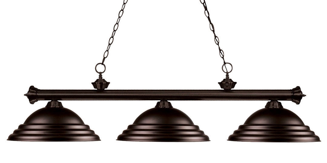Z-Lite Canada - 200-3BRZ-SBRZ - Three Light Billiard - Riviera - Bronze