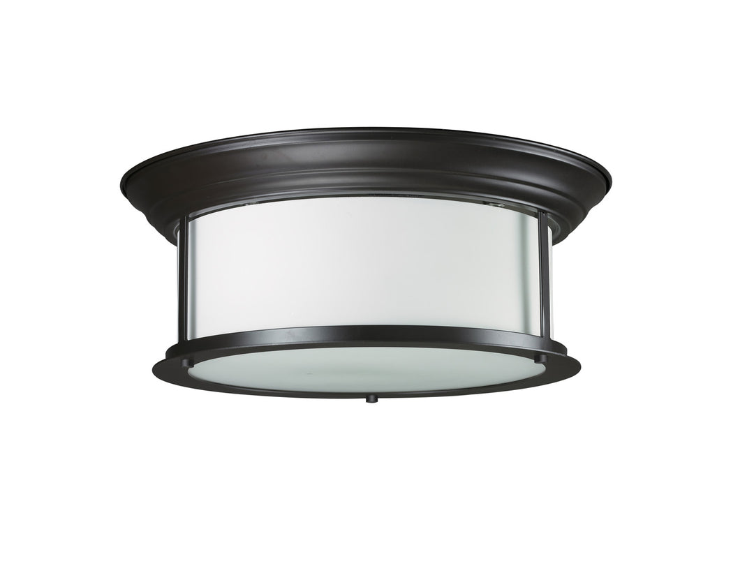 Sonna Three Light Flush Mount in Bronze - available from The Lighting Shoppe, trusted by Canadian homeowners