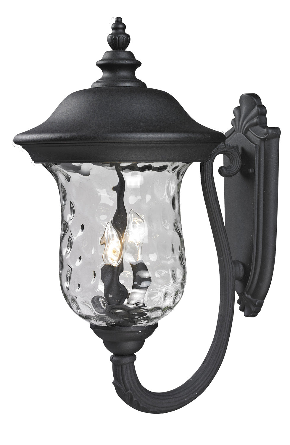 Armstrong Three Light Outdoor Wall Light in Black - available from The Lighting Shoppe, trusted by Canadian homeowners