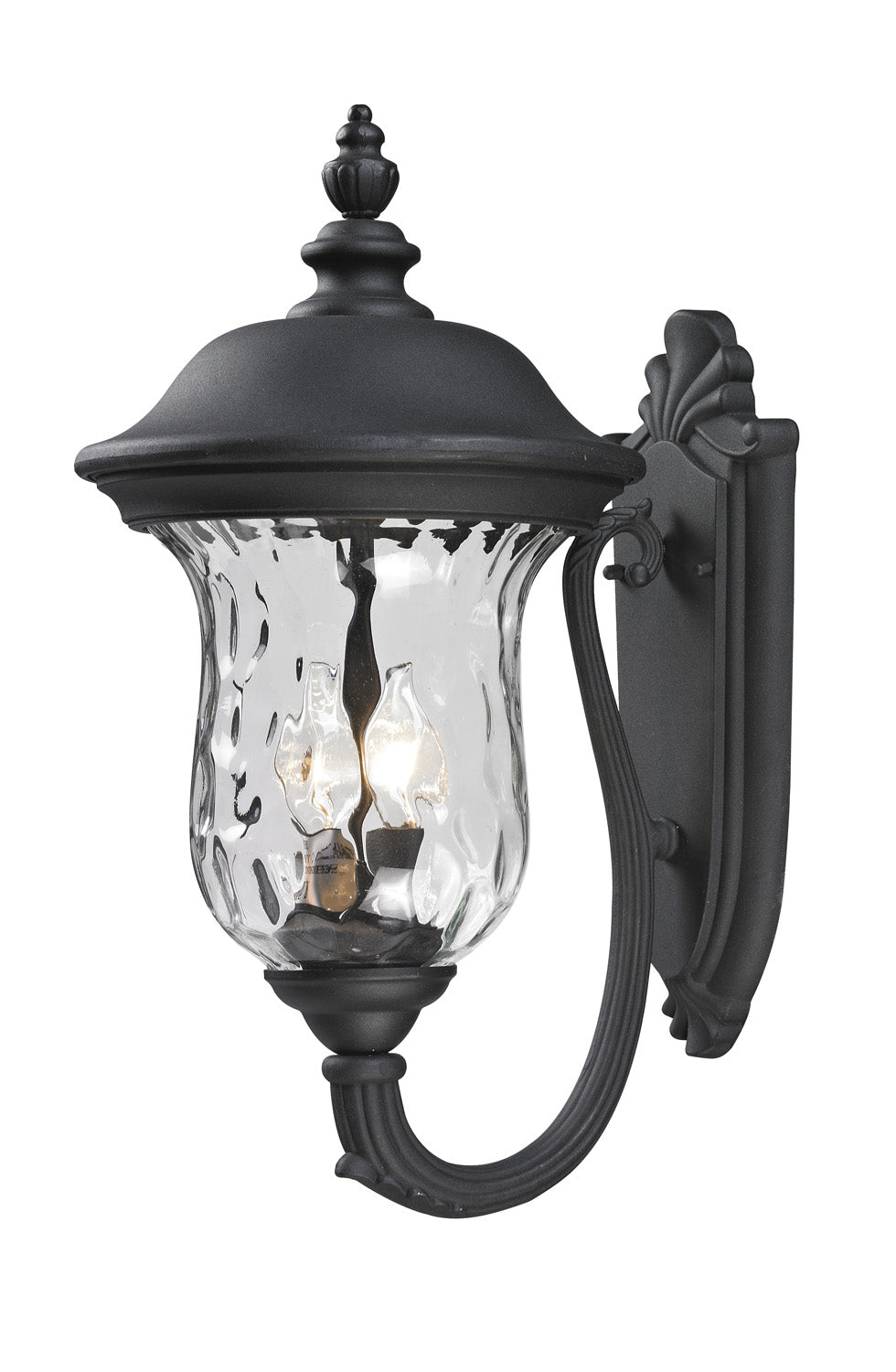 Armstrong Two Light Outdoor Wall Sconce in Black - available from The Lighting Shoppe, trusted by Canadian homeowners
