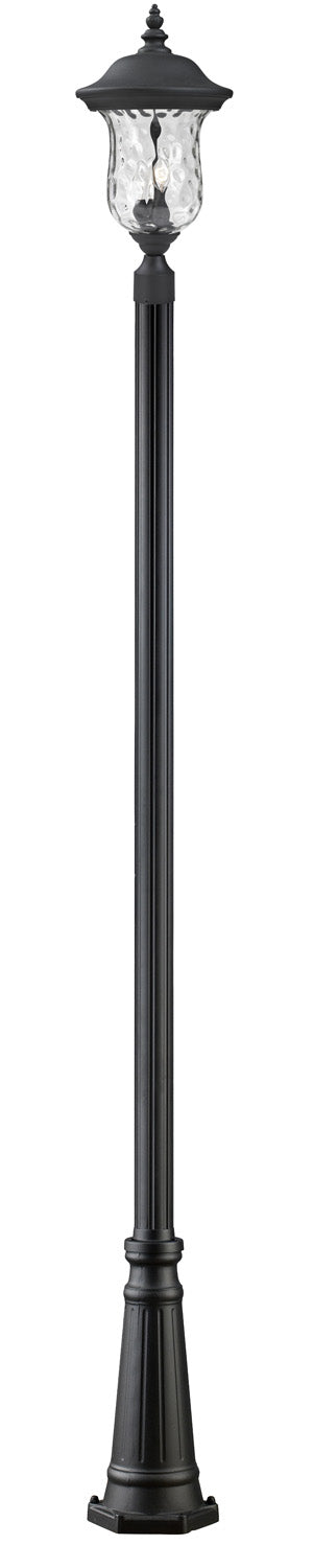 Armstrong Two Light Outdoor Post Mounted Fixture in Black - available from The Lighting Shoppe, trusted by Canadian homeowners