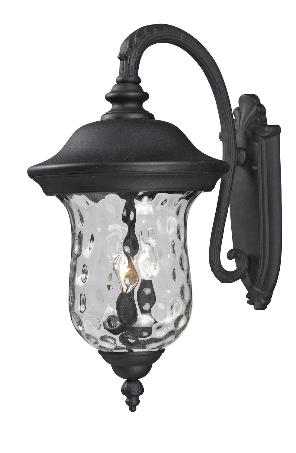 Armstrong Three Light Outdoor Wall Light in Black - available from The Lighting Shoppe, trusted by Canadian homeowners