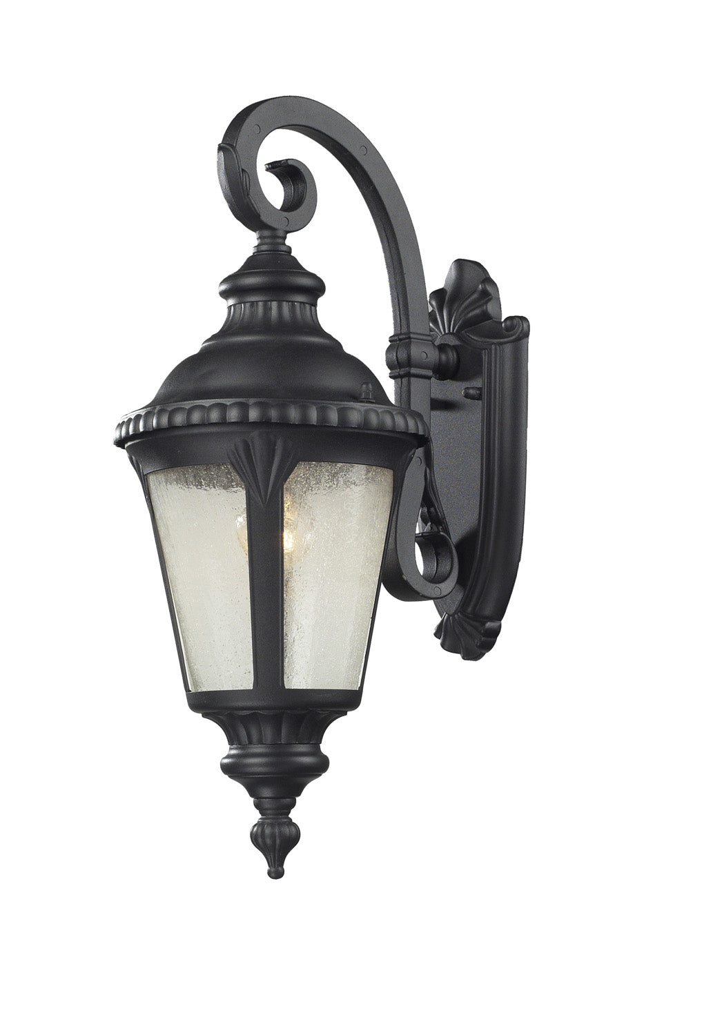 Medow One Light Outdoor Wall Light in Black - available from The Lighting Shoppe, trusted by Canadian homeowners