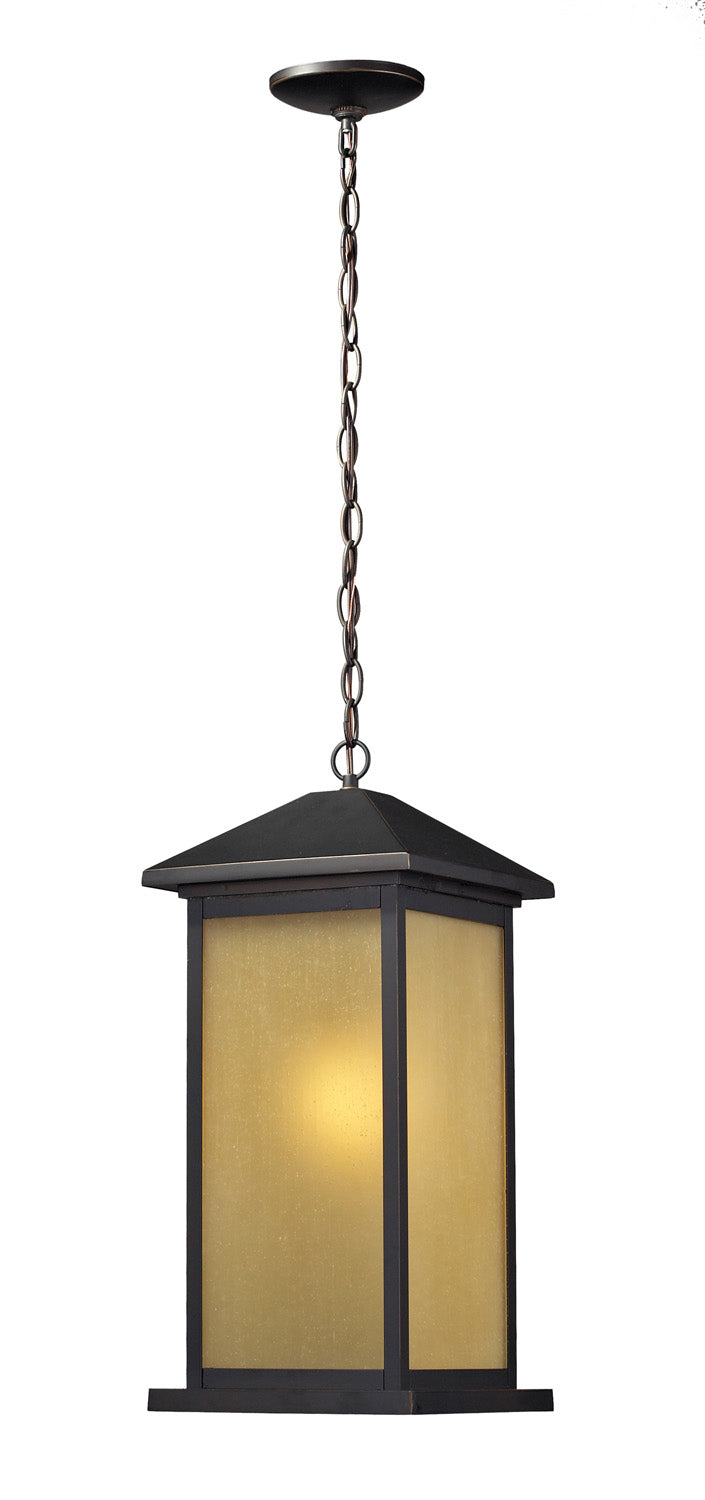 Vienna One Light Outdoor Chain Mount Ceiling Fixture in Oil Rubbed Bronze - available from The Lighting Shoppe, trusted by Canadian homeowners