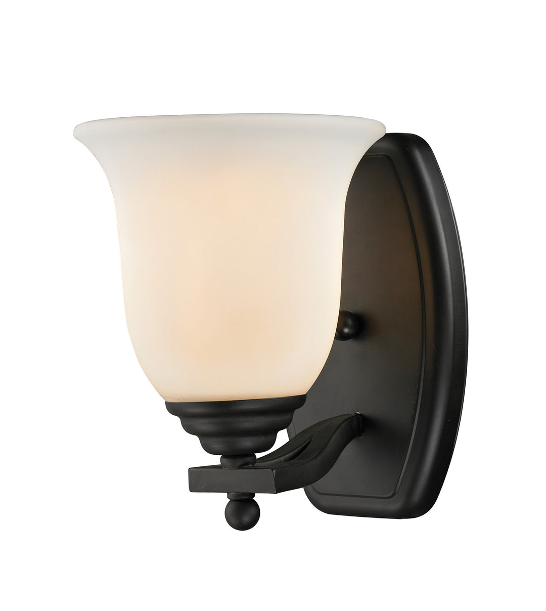 Lagoon One Light Vanity in Matte Black - available from The Lighting Shoppe, trusted by Canadian homeowners