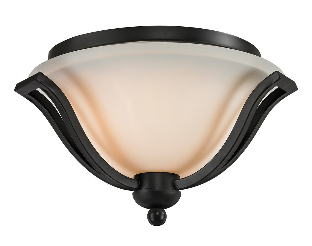 Lagoon Two Light Flush Mount in Matte Black - available from The Lighting Shoppe, trusted by Canadian homeowners