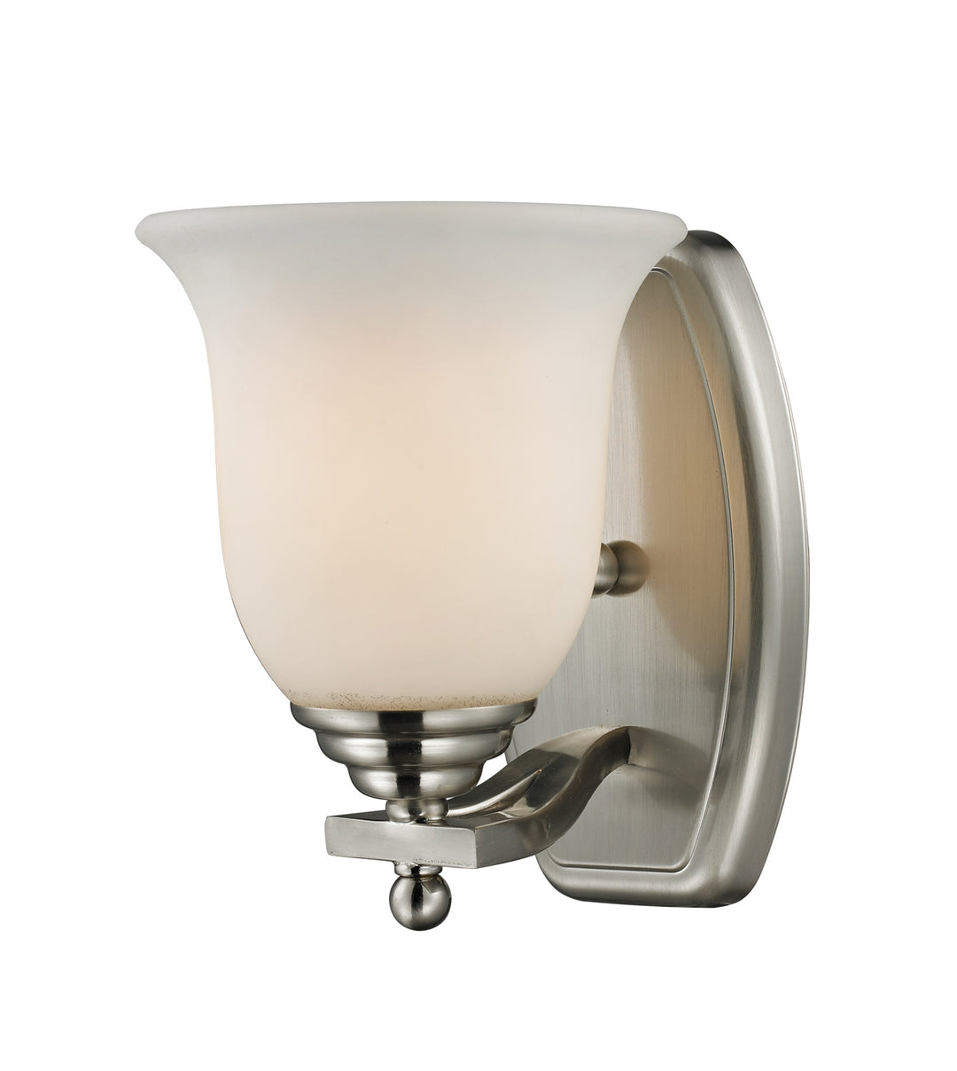 Lagoon One Light Wall Sconce in Brushed Nickel - available from The Lighting Shoppe, trusted by Canadian homeowners