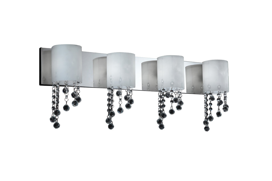 Jewel Four Light Vanity in Chrome - available from The Lighting Shoppe, trusted by Canadian homeowners