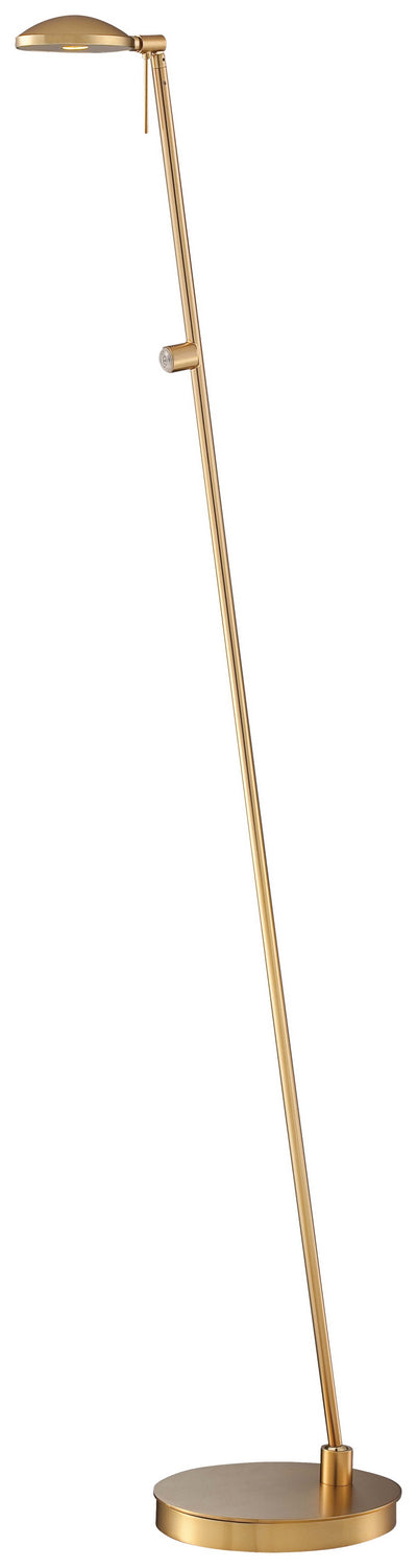 George's Reading Room LED Floor Lamp in Honey Gold - available from The Lighting Shoppe, trusted by Canadian homeowners
