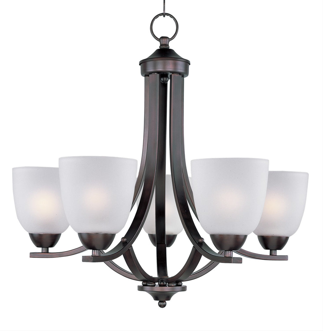 Maxim - 11225FTOI - Five Light Chandelier - Axis - Oil Rubbed Bronze