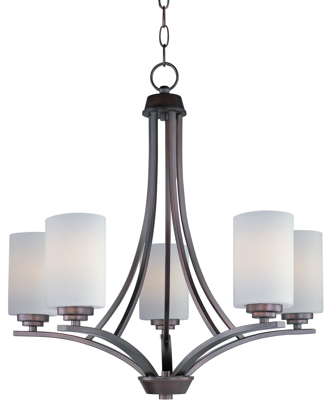 Maxim - 20035SWOI - Five Light Chandelier - Deven - Oil Rubbed Bronze
