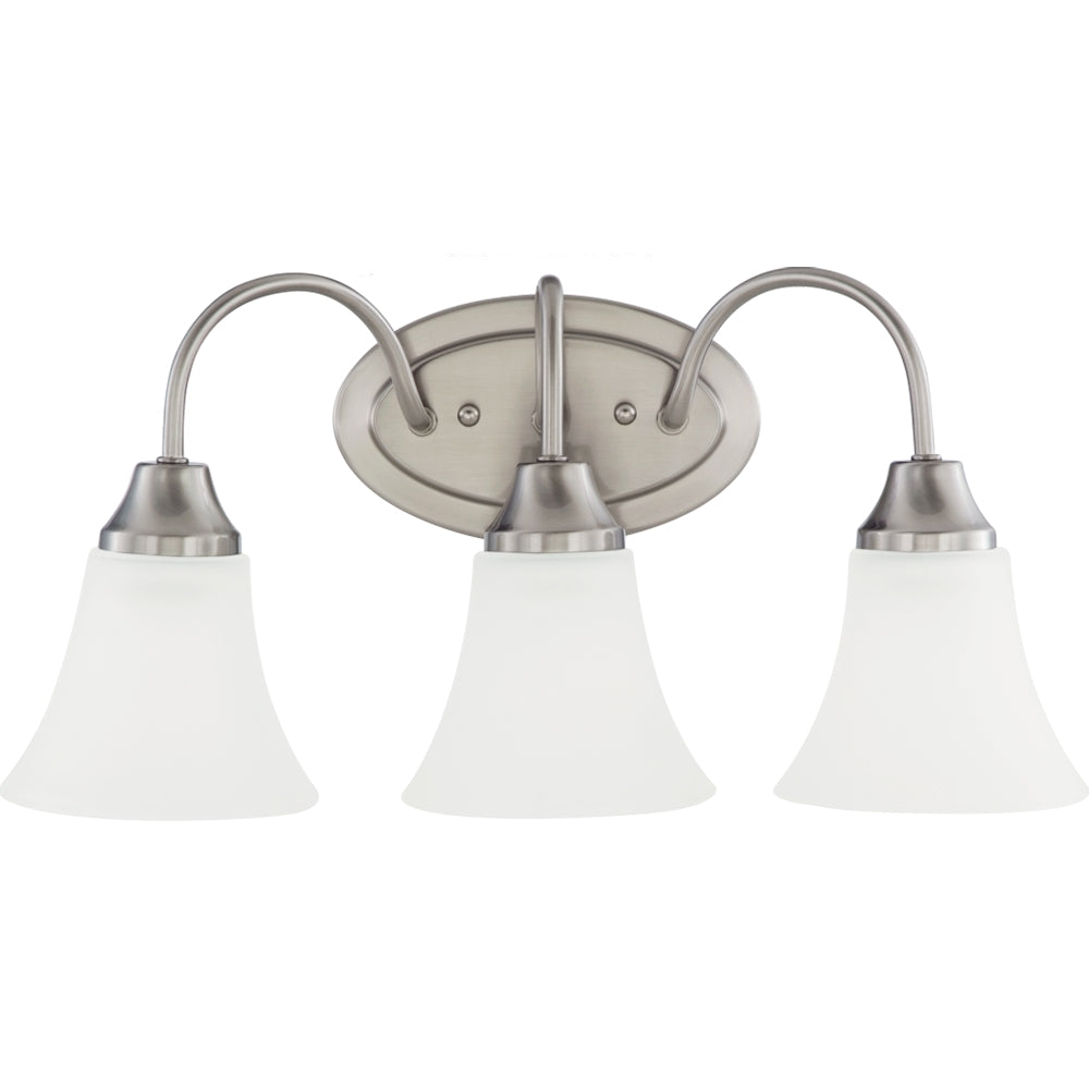 Generation Lighting Canada - 44807-962 - Three Light Wall / Bath - Holman - Brushed Nickel