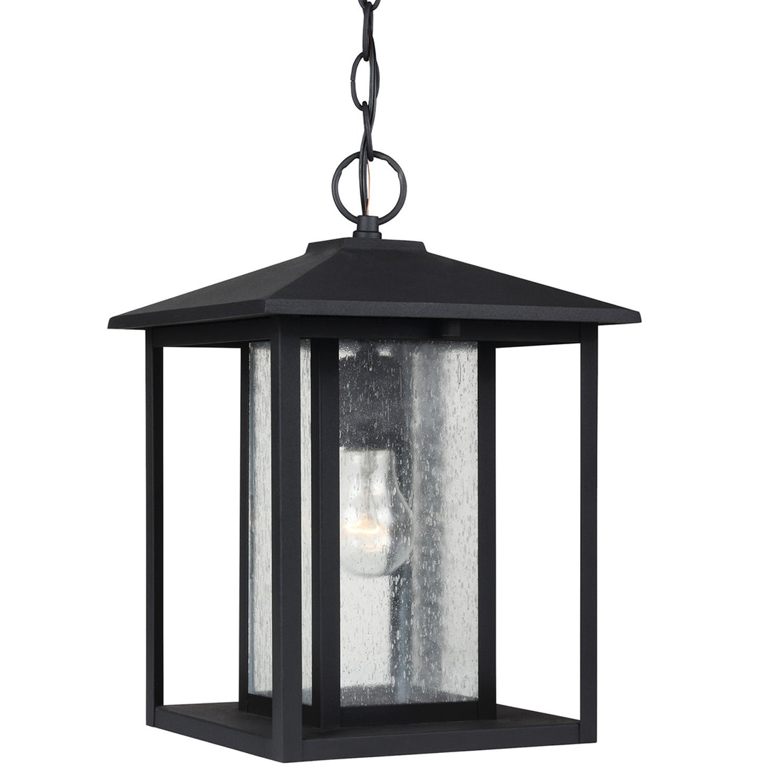 Hunnington One Light Outdoor Pendant in Black - available from The Lighting Shoppe, trusted by Canadian homeowners