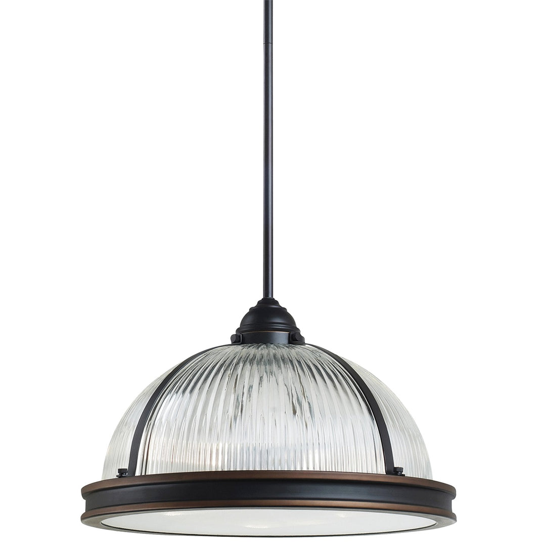 Generation Lighting Canada - 65062-715 - Three Light Pendant - Pratt Street Prismatic - Autumn Bronze