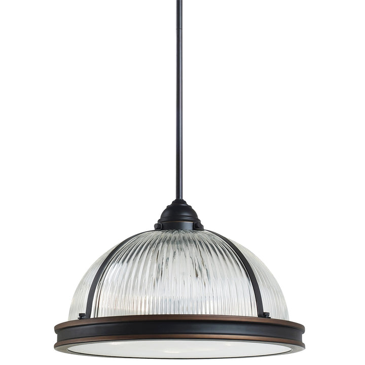 Generation Lighting Canada - 65062-715 - Three Light Pendant - Pratt Street Prismatic - Autumn Bronze